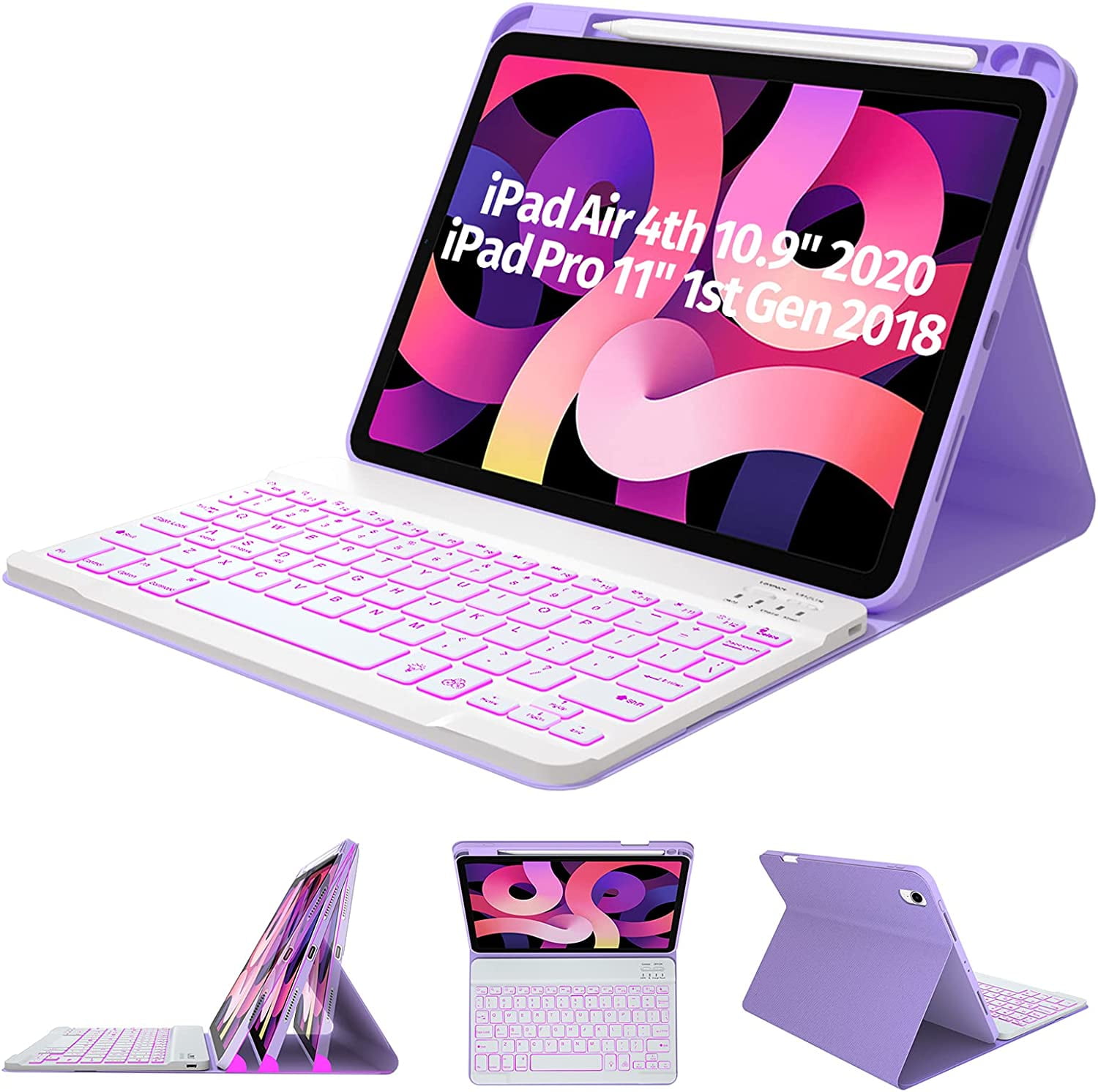 Keyboard Case for iPad Air 5th Gen 2022/Air 4th Gen 2020 10.9 Pro 11