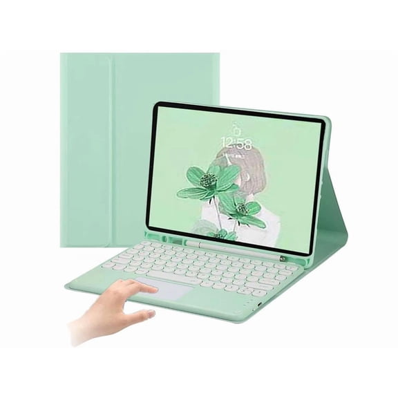 Keyboard Case for iPad Mini 5 4 3 2 1 - Touchpad Detachable Keyboard with Pencil Holder - Slim Leather Folio Smart Cover for iPad Mini 5th 2019 - iPad Mini 4 - Mini 3 - Mini 2 & 1