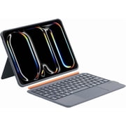 Keyboard Case for iPad Pro 11 inch M4 2024, Detachable Magnetic Keyboard with Touchpad, Backlit, Portrait/Landscape ModeGrey, Compatible with iPad Pro 11 M4 2024