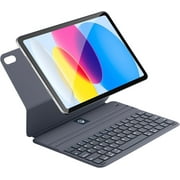 Smart Keyboard Folio for iPad 10th Gen 10.9 inch 2022 & iPad 11th A16, 2025, Magnetic Keyboard Case with Two Viewing Angles,Front Back Protection Gray