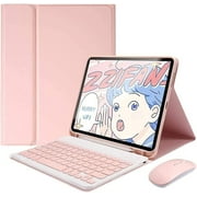 Keyboard Case for iPad iPad 10th Generation 10.9inch 2022, Keyboard+Mouse+Case with Pencil Holder-Candy Detachable Bluetooth Keyboard for 10.9 2022 Model A2757/A2777/A2696