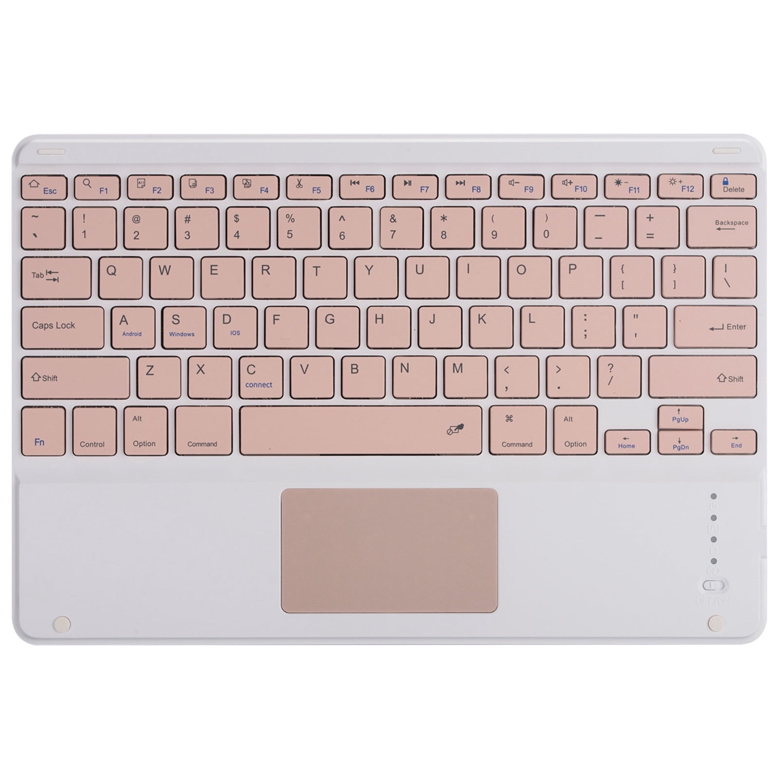 Keyboard Case with Detachable Touch Bluetooth Keyboard for MatePad Pro 12.6, with Pen Slot