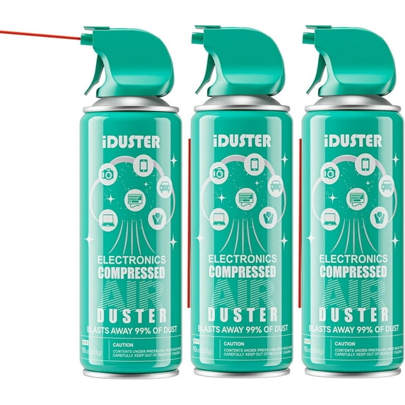 Keyboard Cleaner Air Spray - Canned Air for PS5, Computer, PC, Keyboard, Electronics, 3PCS(10oz)