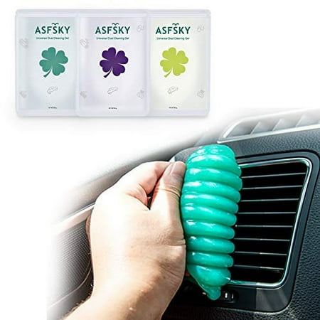 Keyboard Cleaner Cleaning Gel for Car Detailing Kit Dust Cleaning Sticky Putty for Auto Interior Vents, Dashboard, Car Cleaning Putty Gel for Removing Dust, Crumbs from Laptop Electronics 3 Pack