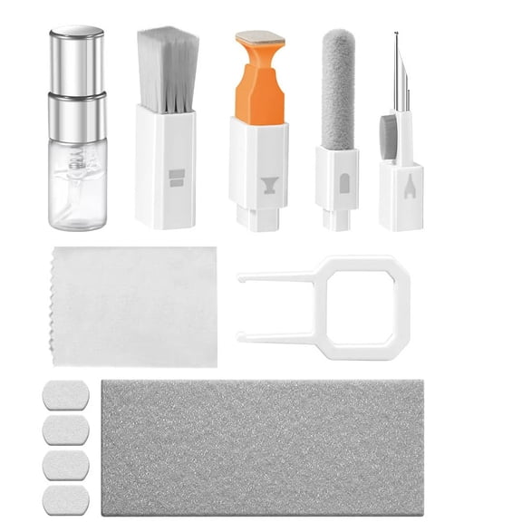 Keyboard Cleaner Kit, All-in-One Cleaning Kit for MacBook iPad iPhone Computer, Portable Brush Tool for Tablet PC Camera Lens Earbuds Monitor