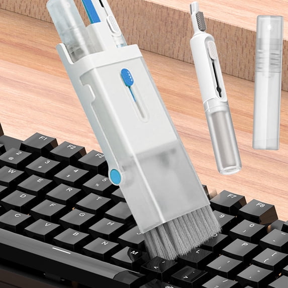 Keyboard Cleaning Kit Yannianjz Keyboard Cleaning Kit, 7 in 1 Laptop Cleaner Tool, Computer Screen Cleaning Brush, Multi Function Spray for Headphones, Keyboards, Electronics, Portable