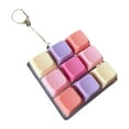 thumbnail image 1 of Keyboard Clicker Fidget Keychain Compact PVC Sensory Toy for Adults Teens School Office, 1 of 9