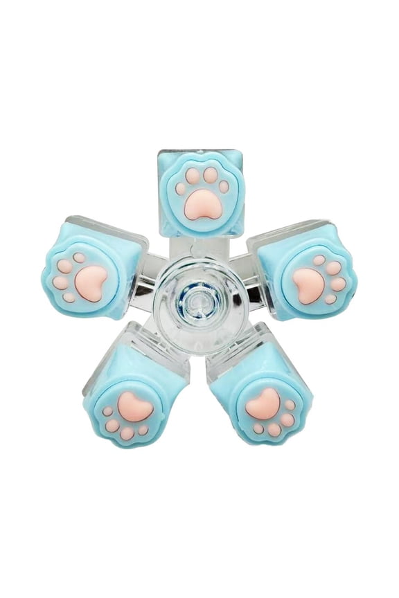 Keyboard Clicker Fidget Toy, Cute Cat Paw Keyboard Fidget Keychain, FidgetClicker Toys for Adults Teens Work, Study, Travel, Stress Relief Gifts