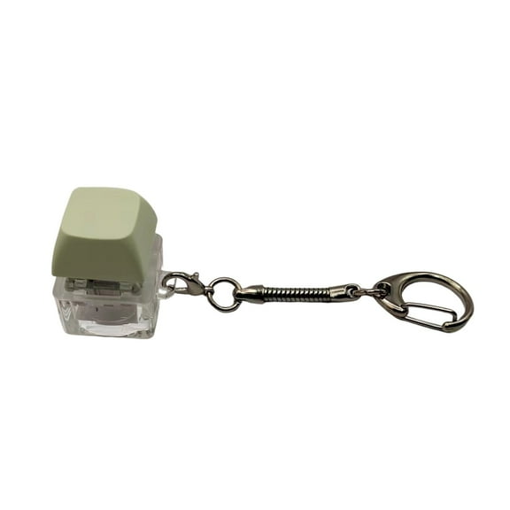 Keyboard Clicker Keychain Stress Relief Toy Fidget Button Keyring for Adults