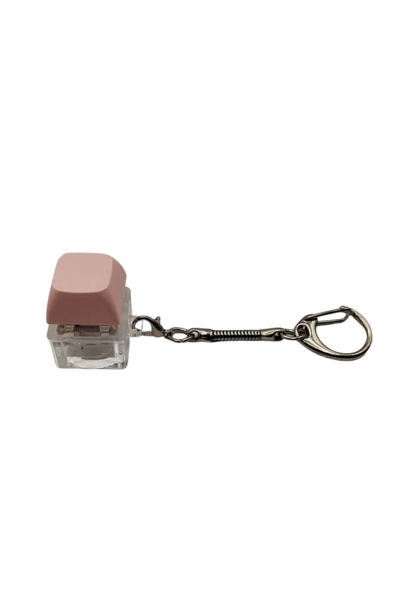 Keyboard Clicker Keychain Stress Relief Toy Fidget Button Keyring for Adults