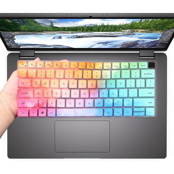 Keyboard Cover for 14 inch Dell Latitude 7430 7420 7440 7450 7410 Notebook, Latitude 5440 5431 5430 5420 3440 14", Latitude 7520 15.6", Latitude 9000 9420 9430 9510 9520 Keyboard Skin-Colorful
