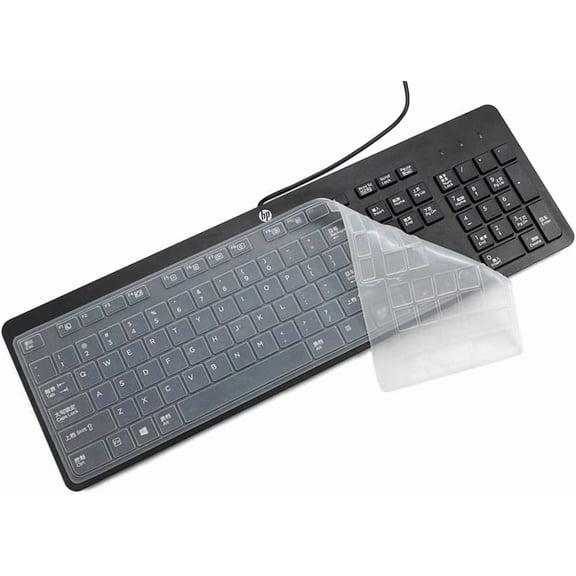 Keyboard Cover for HP USB Slim Business Keyboard KU-1469 SK-2120 KB-1469 803181 and HP EliteOne 800 G4 All-in-One PC, HP Slim Keyboard Protector Skin, Clear