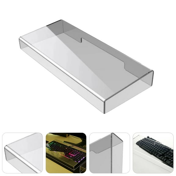 ETHZZLE Acrylic Keyboard Cover Clear Transparent 1Set 18.7X6.9X2.4In