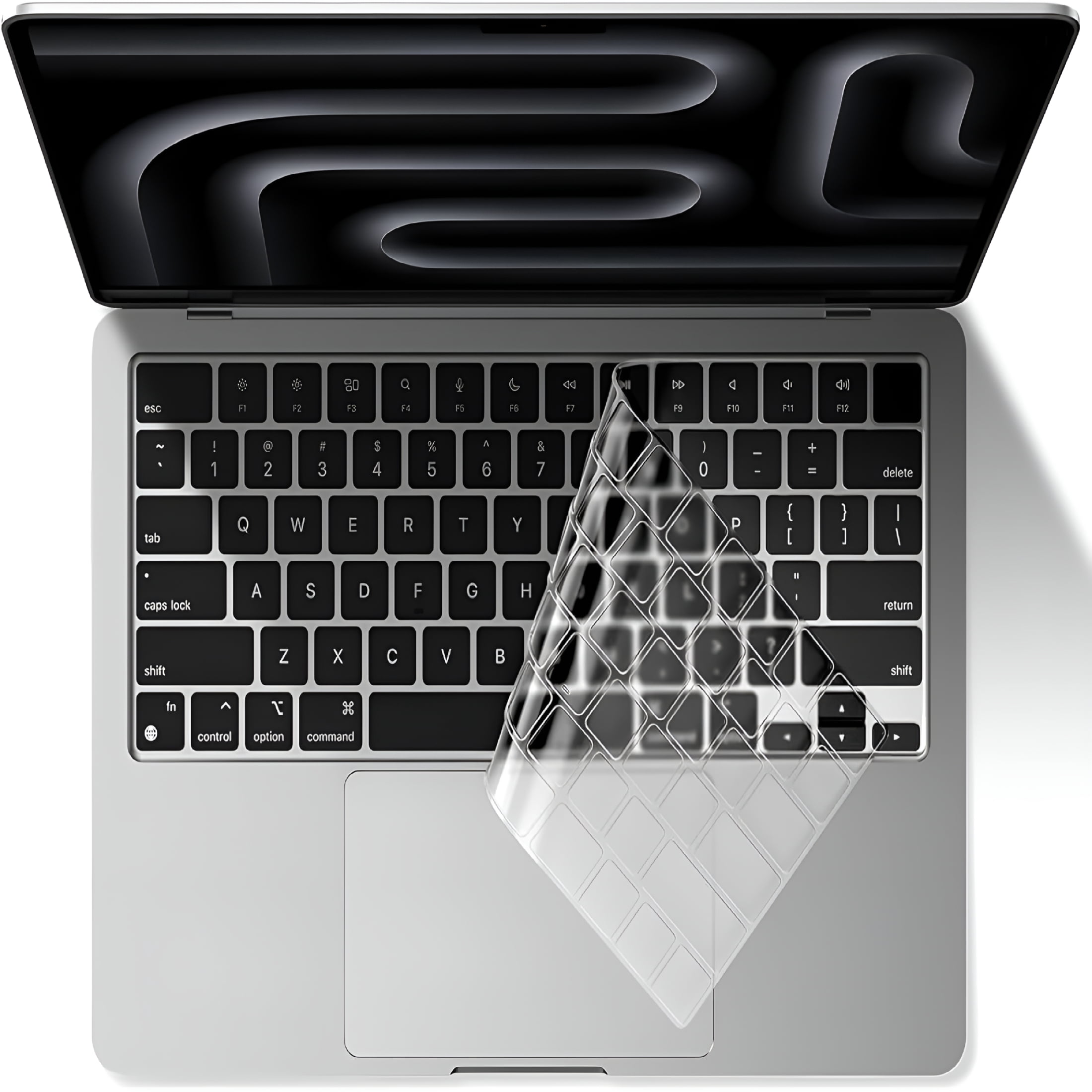 Keyboard Cover Skin Protector for MacBook Pro 14 16 Air 13 15 Neo, Clear TPU Waterproof Dustproof Laptop Accessories