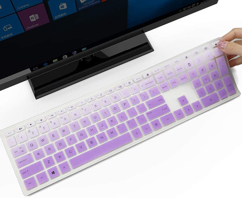 Silicone Keyboard Cover For HP Pavilion All-in-One 24 & 27 Inch Desktops – Ombre Mint Protective Skin