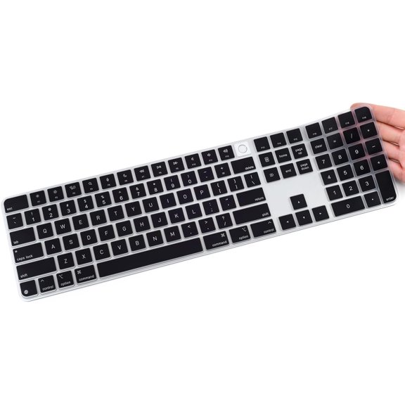 Keyboard Cover for 2024 Apple Magic Keyboard with Touch ID & Numeric Keypad Model A3119 Ultra Thin Protector iMac M4 Accessories(US Version)