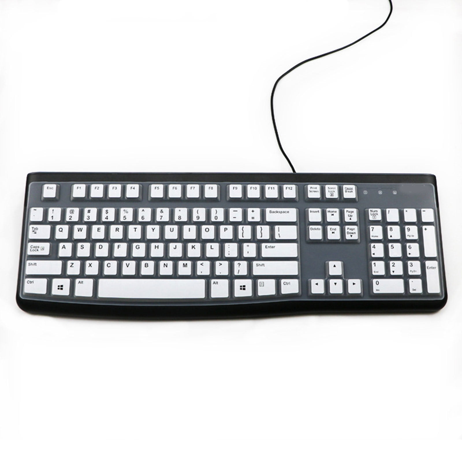 Keyboard Cover For Logitech MK120/K120 – Silicone Skin, Waterproof Dustproof, Mint Green, Easy To Clean
