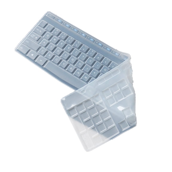 Keyboard Covers for MK345 K345 Wireless Ergonomic Keyboard Waterproof Silicone Keyboard Protectors Skin Replacement