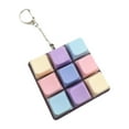 thumbnail image 1 of Keyboard Fidget Keychain 9 Key Clicker Sensory Toy Portable PVC Cube for Teens Adults Office Home, 1 of 9