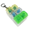 thumbnail image 1 of Keyboard Fidget Keychain with LED Lights, 4-in-1 Stress Relief Clicker Toy, 6-Key Sensory Decompression Finger Toy for Anxiety Relief, Kids Adults Office Travel Gift, 1 of 10