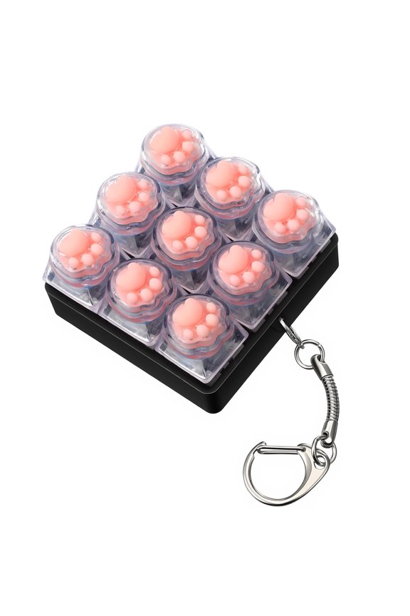Keyboard Fidget Toy 9 Key Fidget Keychain Stress Relief Fidget Clicker  Fidget Toys for Adults, Improve Focus & Relieve Anxiety at Work, Travel  Stress Relief Gifts