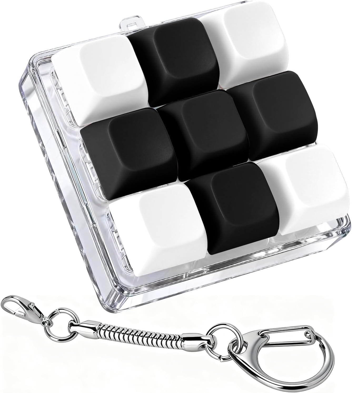 Keyboad Fidget Keyboard Fidget Toy, Fidget Clicker Keyboard Fidget Keychain, Button ...