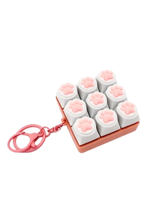 Keyboard Fidget Toy, Fidget Keyboard for Stress Relief, Silent Keyboard-Fidget Clicker for Office, School, Travel, Anxiety Keyboards Keychain Gift