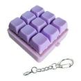thumbnail image 1 of Keyboard Fidget Toy,Keyboard Fidget Keychain 9-in-1 Keyboard Decompression Button Finger Clicker Toys Stress Relief Fidget Gifts(Purple), 1 of 2