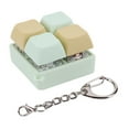 thumbnail image 1 of Keyboard Fidget Toy Keychain,4 Key Mechanical Keyboard Decompression Toy Macaron color for Decompression Decoration(B Style Green Yellow), 1 of 7