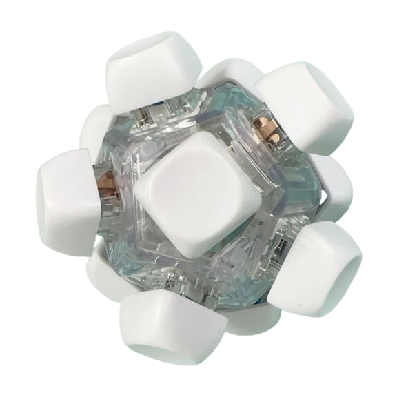 Keyboard Fidget Toy for Adults Keyboard Clicker with LED Light Fidget Stress Relief Sensory Toy