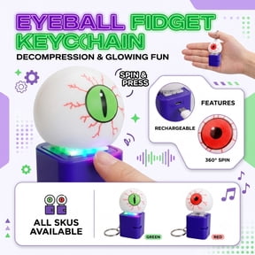 Keyboard Fidget Toy for Adults with Sound,Keyboard Clicker with LED Light ,Keyboard Decompression Toys Button Gifts to Relief Stress Pass The Time