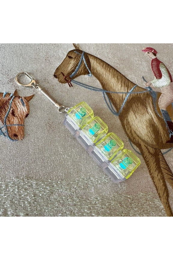 Keyboard Fidget Toy with LED Lights – Portable Stress Relief Clicker Keychain, Mechanical-Style Decompression Toy for Office, Library & Home