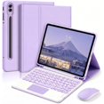 thumbnail image 1 of Keyboard Folio Case with Trackpad, S Pen Slot & Bluetooth Mouse Compatible with Galaxy Tab S8/S9/S10/S11 Ultra 14.6",Purple, 1 of 8