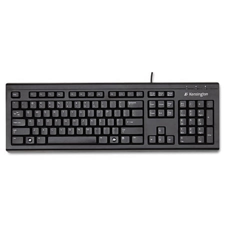 Keyboard For Life Slim Spill-Safe Keyboard, 104 Keys, Black | Bundle of 10 Each