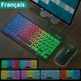 thumbnail image 1 of Keyboard For Tablet Android iOS Windows Wireless Mouse Keyboard Bluetooth-compatible Rainbow Backlit Keyboard For iPad Phone, 1 of 10