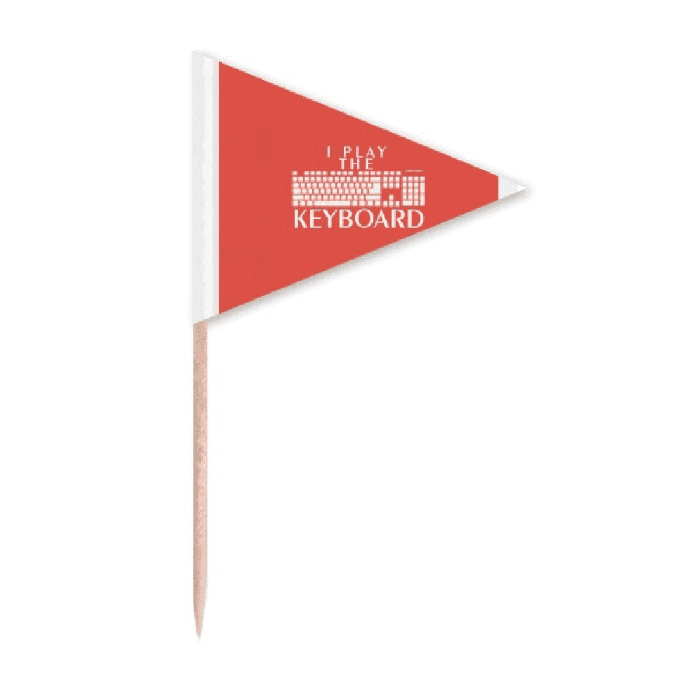 Keyboard Game Combination Toothpick Triangle Cupcake Toppers Flag ...