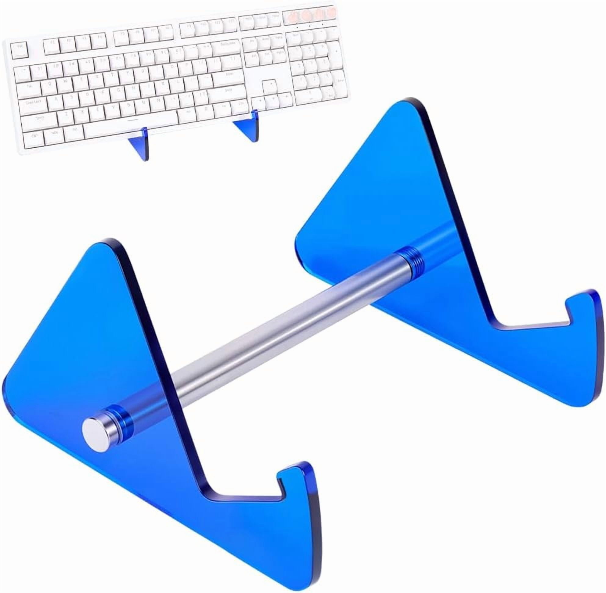 Keyboard Holder Shelf Keyboard Display Stand Blue Acrylic Iron Portable ...