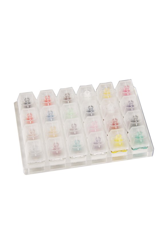 Keyboard Kailh Box for Key Switch 24-Key Tester with Acrylic Transparent Keycap