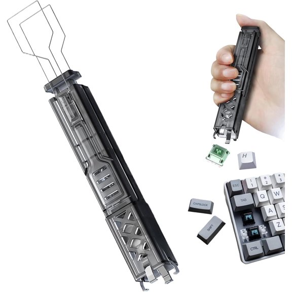 Keyboard Key Remover,Stainless Steel Keycap Removal Tool - Key Switches Puller | for Hot Swappable Mechanical Game Keyboard Maintenance
