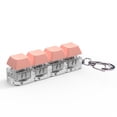 thumbnail image 1 of Keyboard Key Toy Button Keycap Fidget Keychain Decompression Toys(Orange), 1 of 7