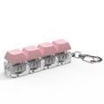 thumbnail image 1 of Keyboard Key Toy Button Keycap Fidget Keychain Decompression Toys(Pink), 1 of 7