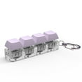 thumbnail image 1 of Keyboard Key Toy Button Keycap Fidget Keychain Decompression Toys(Purple), 1 of 7