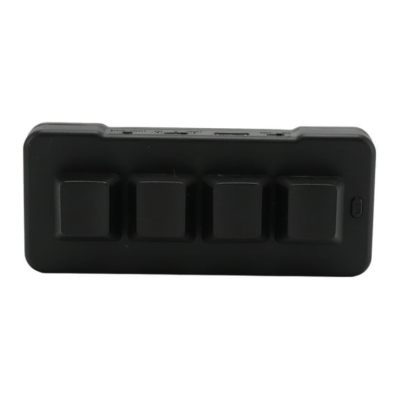 Electronics 4 Key Keypad Mechanical Gaming Keyboard, Macro Mechanical Gaming Keyboard Wired USB Wireless Bluetooth ABS for Home