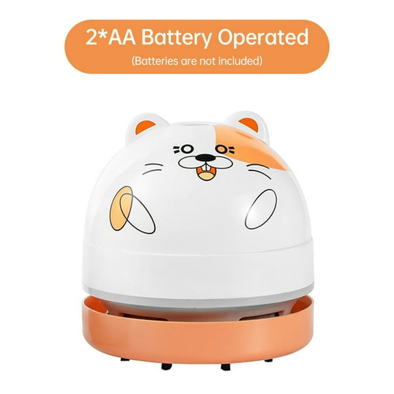 Keyboard Mini Desktop Vacuum Cleaner Cute Portable Table Dust Sweeper Cartoon Vacuum Battery Operated For Cleaning Dust Crumbs Hairs Scraps For Keyboard Home School Car Kids Gifts