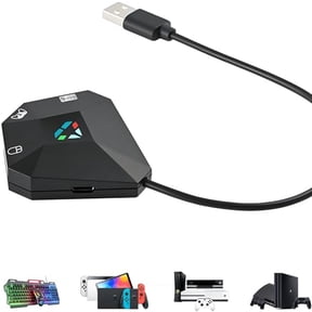 Keyboard and Mouse Adapter for Nintendo Switch/PS4/PS3/Xbox One/Xbox 360 Console Converter,Keyboard Mouse Adapter Support Mapping & Reset Button,Perfect for FPS,TPS,RPG,RTS Games