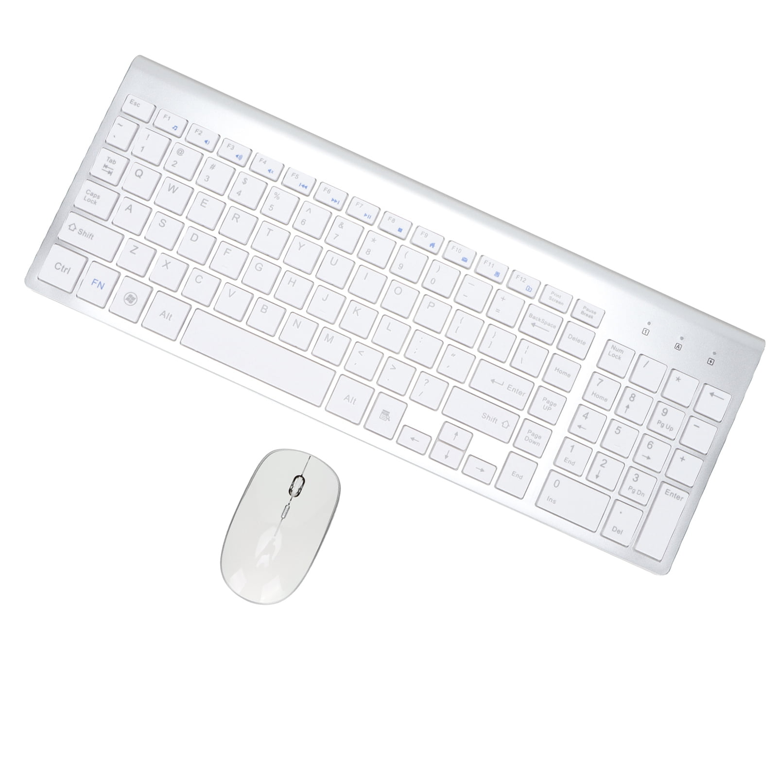 Keyboard Mouse Combo, Stylish Compact Responsive Scissor Wireless Keyboard And Mouse 2.4Ghz