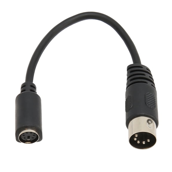 Keyboard Mouse Converter Cable DIN 5 Pin Male to Mini 6 Female Adapter Cord for PS2 5.9in