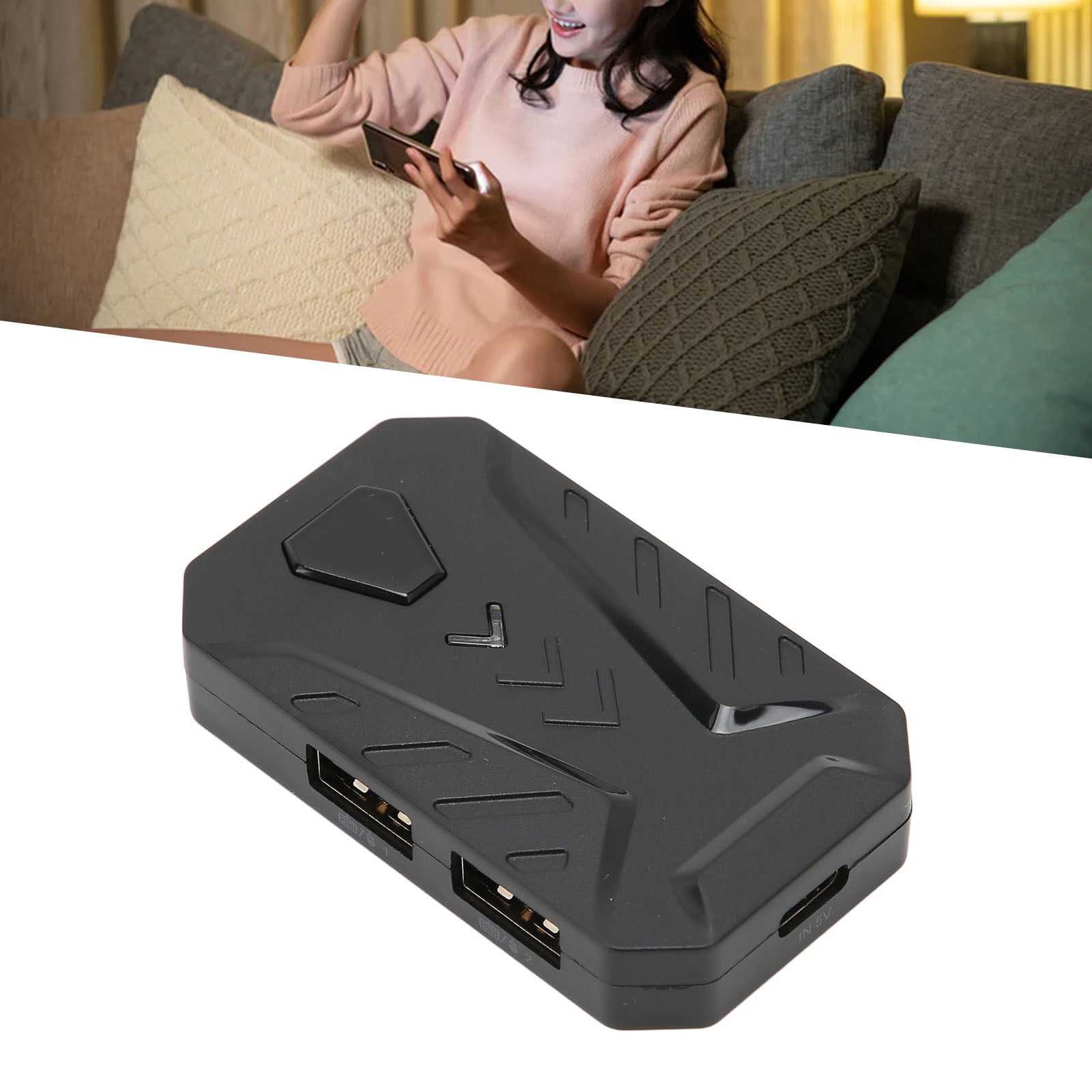 Keyboard Mouse Converter, FPS Gaming Keyboard Mouse Wired Converter