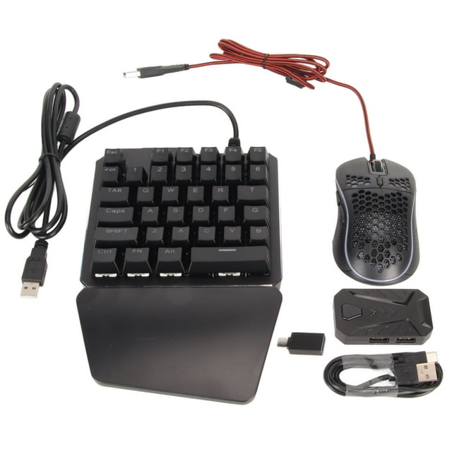 Keyboard Mouse Converter Set Wired RGB Mechanical Keyboard Mouse ...