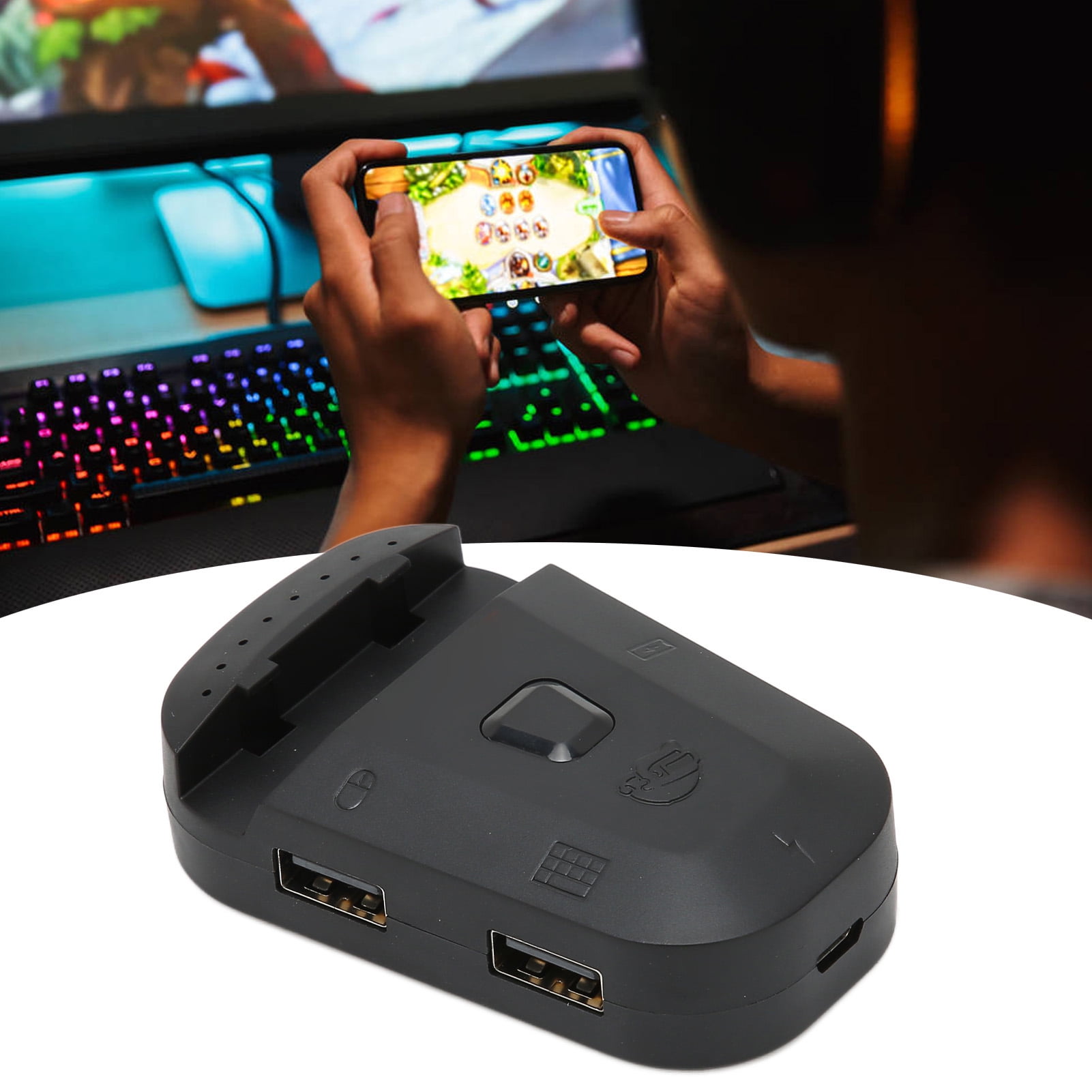 Keyboard Mouse Converter, Wired Multifunction Keyboard Mouse Adapter